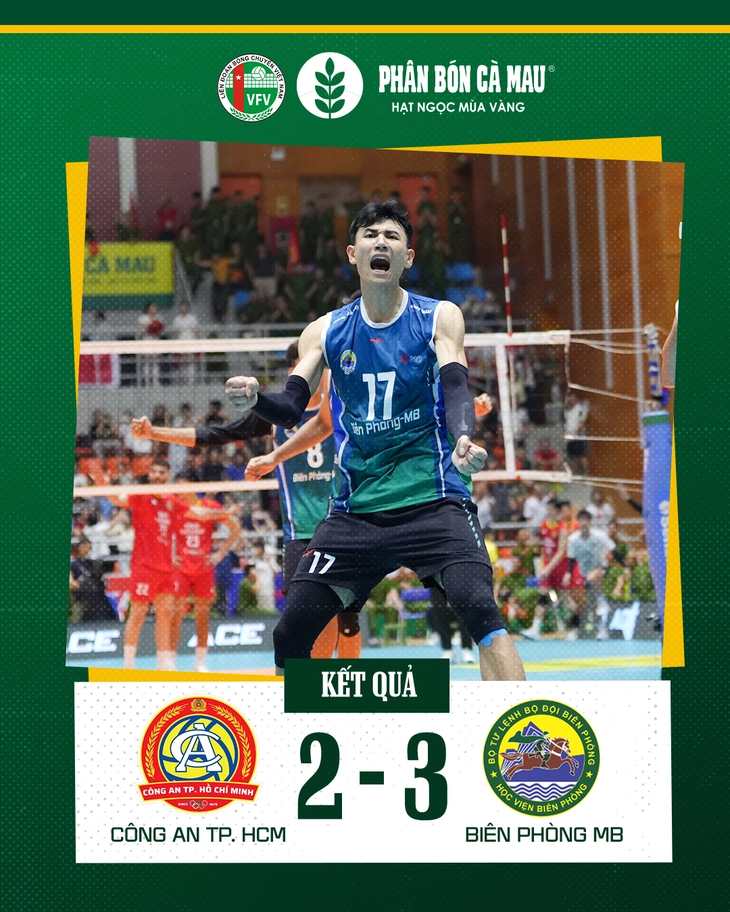 Home Bóng chuyền nam: Biên Phòng ngược dòng trước Công An TP.HCM trong 'trận đại chiến'